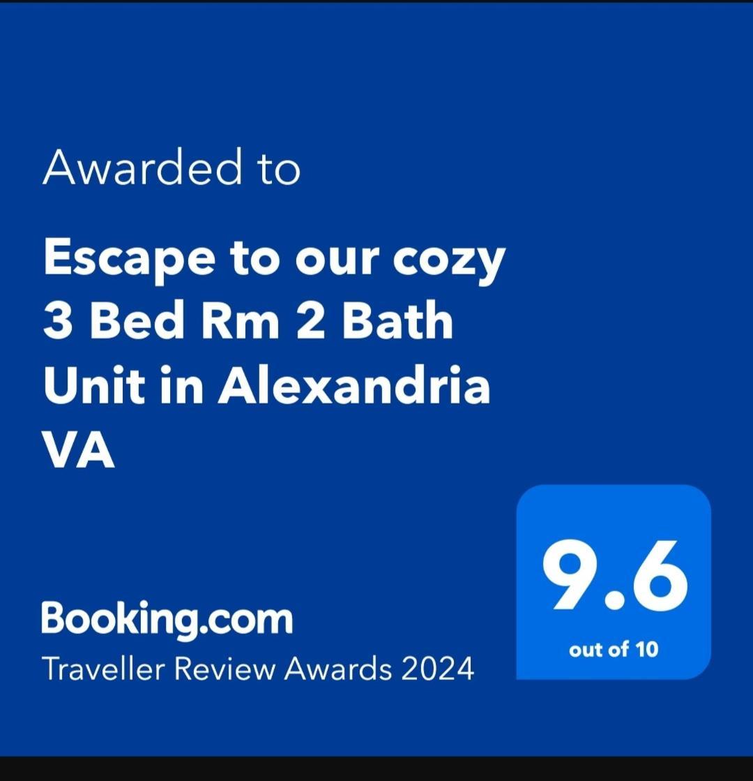 Escape To Our Cozy 3 Bed Rm 2 Bath Unit In Alexandria Va Villa Eksteriør bilde